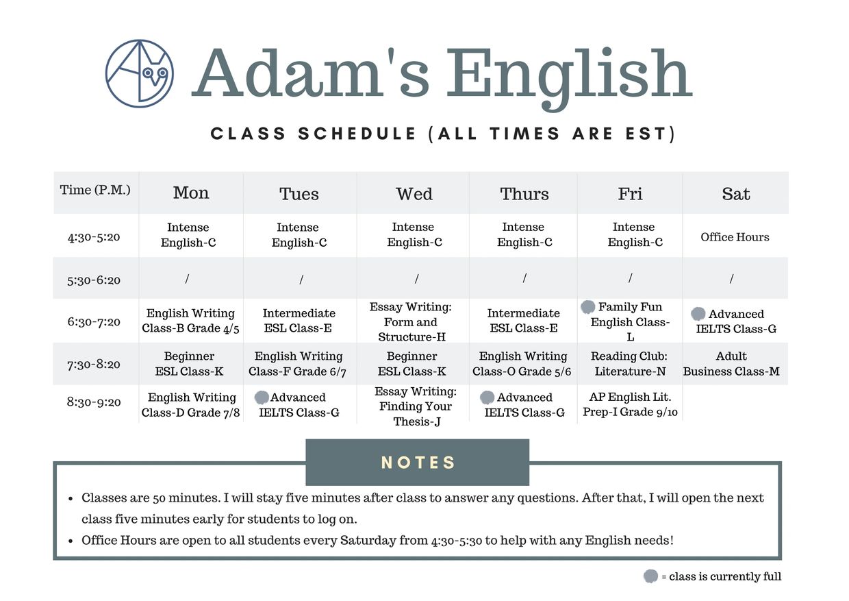 Online English Learning English Speaking Classes Mississauga